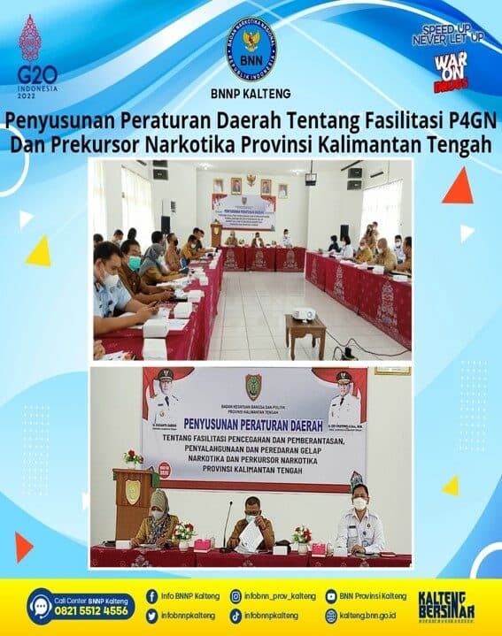 Kegiatan Penyusunan Peraturan Daerah Tentang Fasilitasi P4GN Dan Prekursor Narkotika Provinsi Kalimantan Tengah Kegiatan Penyusunan Peraturan Daerah Tentang Fasilitasi P4GN Dan Prekursor Narkotika Provinsi Kalimantan Tengah