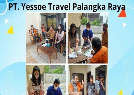 BNNP Kalteng Melaksanakan Deteksi Dini Melalui Tes Urine Narkoba Bagi Karyawan PT. Yessoe Travel Palangka Raya