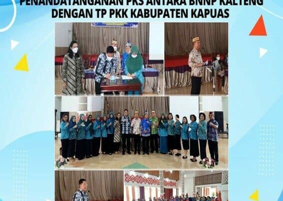 Kegiatan Audiensi Bersama Bupati Kapuas Dan Penandatanganan PKS Antara Bnnp Kalteng Dengan TP PKK Kabupaten Kapuas