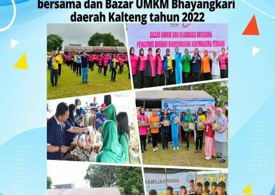 BNNP Kalteng Mengikuti Kegiatan Olahraga Bersama Dan Bazar Umkm Bhayangkari Daerah Kalteng Dalam Rangka Memperingati Hari Kesatuan Gerak Bhayangkari Ke-70 Tahun 2022