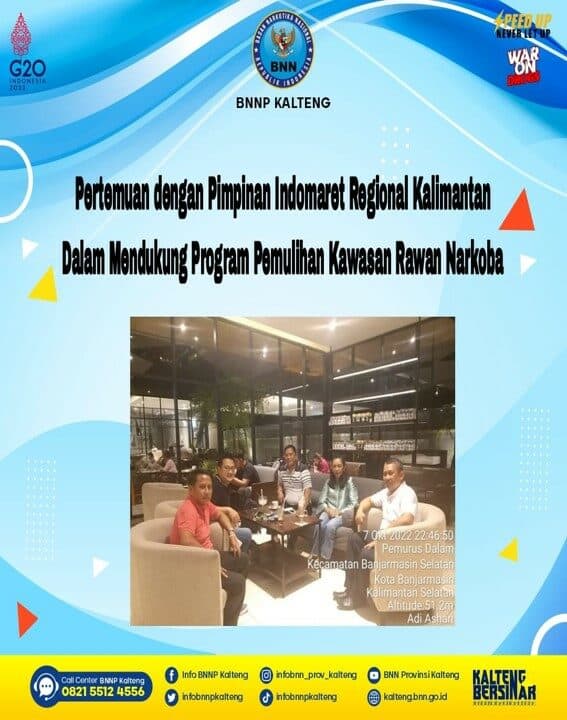 Pertemuan Dengan Pimpinan Indomaret Regional Kalimantan Dalam Mendukung Program Pemulihan Kawasan Rawan Narkoba Pertemuan Dengan Pimpinan Indomaret Regional Kalimantan Dalam Mendukung Program Pemulihan Kawasan Rawan Narkoba