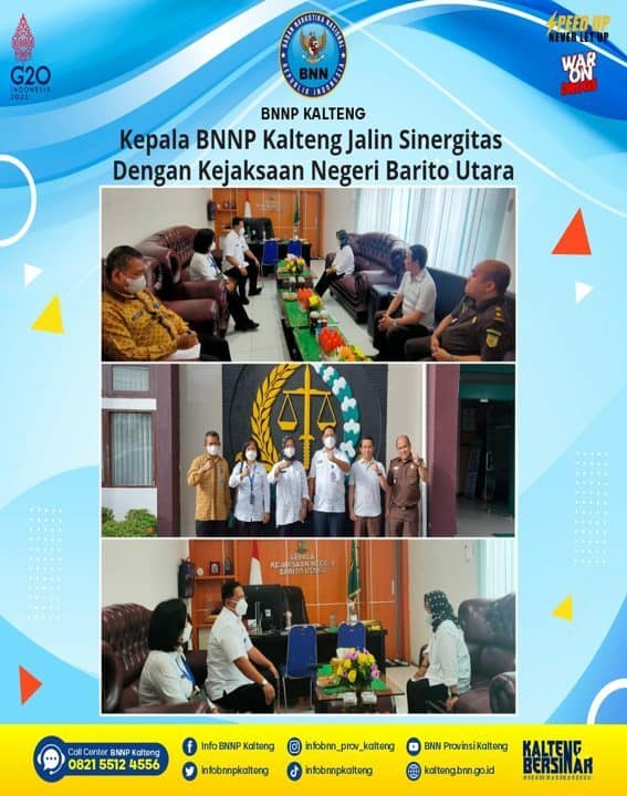 Kepala BNNP Kalteng Jalin Sinergitas Dengan Kejaksaan Negeri Barito Utara Kepala BNNP Kalteng Jalin Sinergitas Dengan Kejaksaan Negeri Barito Utara