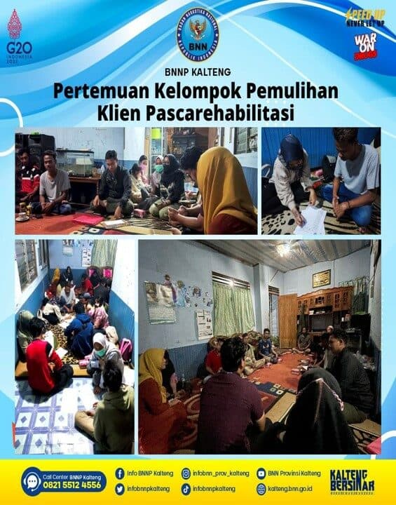 Kegiatan Pertemuan Kelompok Pemulihan Klien Pascarehabilitasi Kegiatan Pertemuan Kelompok Pemulihan Klien Pascarehabilitasi