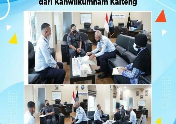 Kegiatan Kepala BNNP Kalteng Menerima Kunjungan Koordinasi dari Kanwilkumham Kalteng