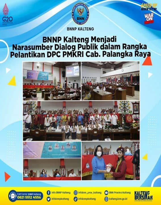 BNNP Kalteng Menjadi Narasumber Dialog Publik Dalam Rangka Pelantikan Dpc Pmkri Cab. Palangka Raya BNNP Kalteng Menjadi Narasumber Dialog Publik Dalam Rangka Pelantikan Dpc Pmkri Cab. Palangka Raya