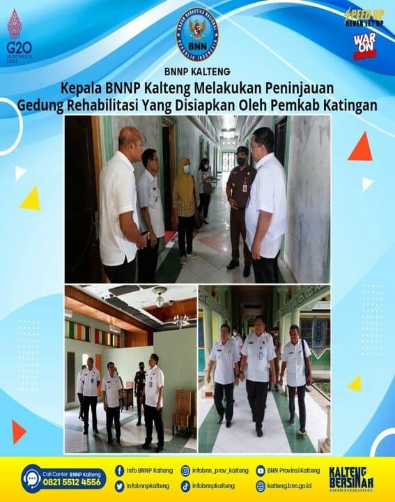 Kegiatan Kepala BNNP Kalteng Melakukan Peninjauan Gedung Rehabilitasi Yang Disiapkan Oleh Pemkab Katingan Kegiatan Kepala BNNP Kalteng Melakukan Peninjauan Gedung Rehabilitasi Yang Disiapkan Oleh Pemkab Katingan