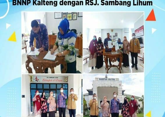Kunjungan Dan Penandatanganan PKS Antara BNNP Kalteng Dengan RSJ. Sambang Lihum