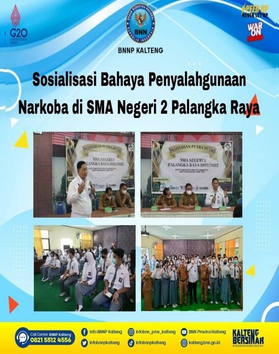 Kegiatan Sosialisasi Bahaya Penyalahgunaan Narkoba Di Sma Negeri 2 Palangka Raya Kegiatan Sosialisasi Bahaya Penyalahgunaan Narkoba Di Sma Negeri 2 Palangka Raya