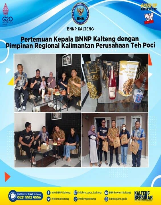 Kegiatan Pertemuan Kepala BNNP Kalteng Dengan Pimpinan Regional Kalimantan Perusahaan Teh Poci Kegiatan Pertemuan Kepala BNNP Kalteng Dengan Pimpinan Regional Kalimantan Perusahaan Teh Poci