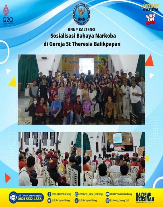 Kegiatan Kepala BNNP Kalteng Sosialisasi Bahaya Narkoba Di Gereja St. Theresia Balikpapan Kegiatan Kepala BNNP Kalteng Sosialisasi Bahaya Narkoba Di Gereja St. Theresia Balikpapan
