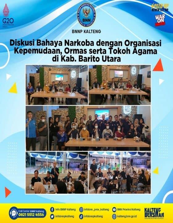 Kegiatan Diskusi Bahaya Narkoba Dengan Organisasi Kepemudaan, Ormas Serta Tokoh Agama Di Kabupaten Barito Utara barut
