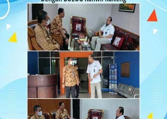 Kegiatan Kepala BNNP Kalteng Jalin Sinergitas Dengan Bulog Kanwil Kalteng