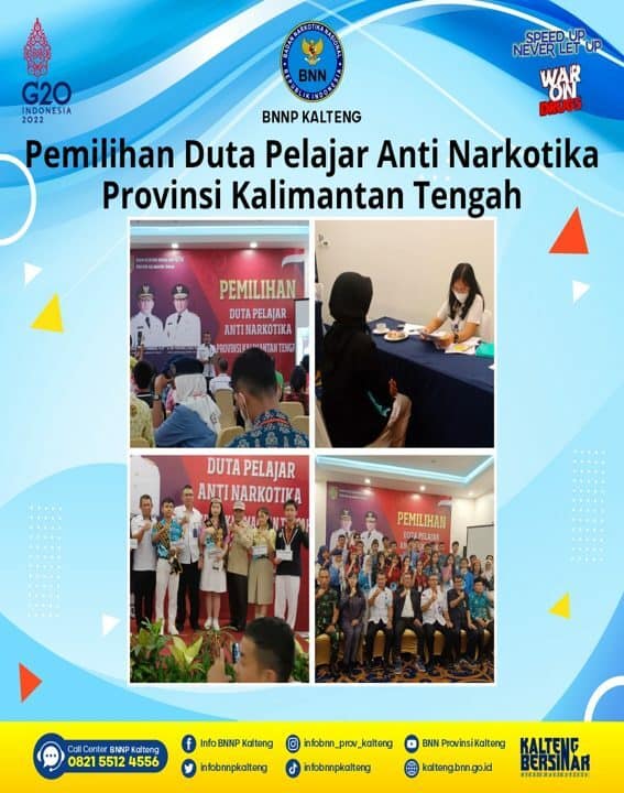 Pemilihan Duta Pelajar Anti Narkoba Provinsi Kalteng Pemilihan Duta Pelajar Anti Narkoba Provinsi Kalteng