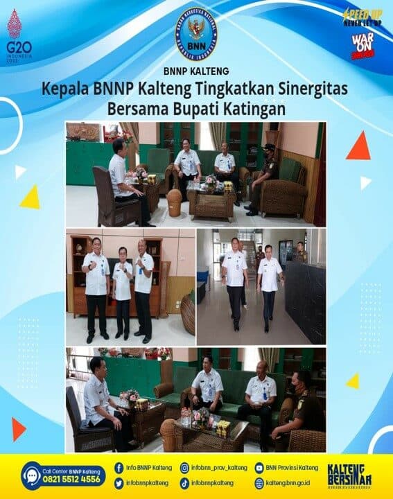 Kegiatan Kepala BNNP Kalteng Tingkatkan Sinergitas Bersama Bupati Katingan Kegiatan Kepala BNNP Kalteng Tingkatkan Sinergitas Bersama Bupati Katingan