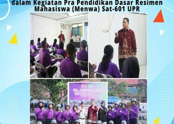 Kepala BNNP Kalteng Menjadi Narasumber Dalam Kegiatan Pra Pendidikan Dasar Resimen Mahasiswa (Menwa) Sat-601 UPR