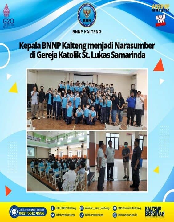Kegiatan Kepala BNNP Kalteng Menjadi Narasumber Di Gereja Katolik St. Lukas Samarinda Kegiatan Kepala BNNP Kalteng Menjadi Narasumber Di Gereja Katolik St. Lukas Samarinda