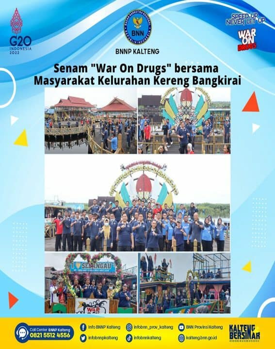 Senam War On Drugs Bersama Masyarakat Kelurahan Kereng Bangkirai Senam War On Drugs Bersama Masyarakat Kelurahan Kereng Bangkirai