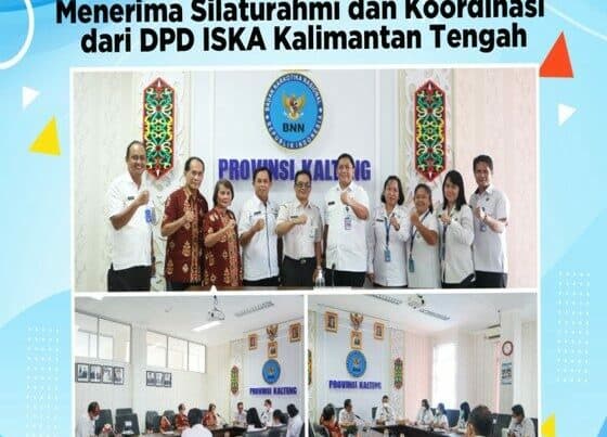 Kepala BNNP Kalteng Menerima Silaturahmi dan Koordinasi dari DPD Iska Kalimantan Tengah
