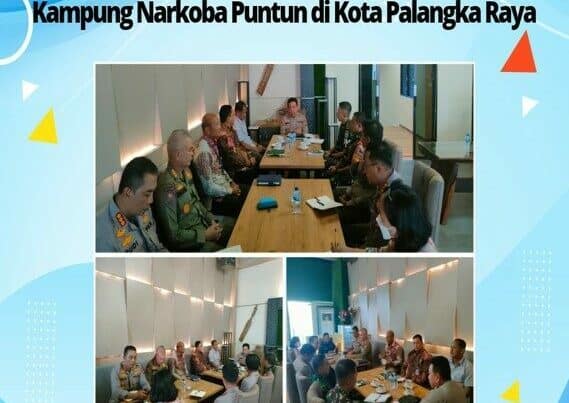 Rapat Koordinasi Pasca Penanganan Kasus Kampung Narkoba Puntun di Kota Palangka Raya
