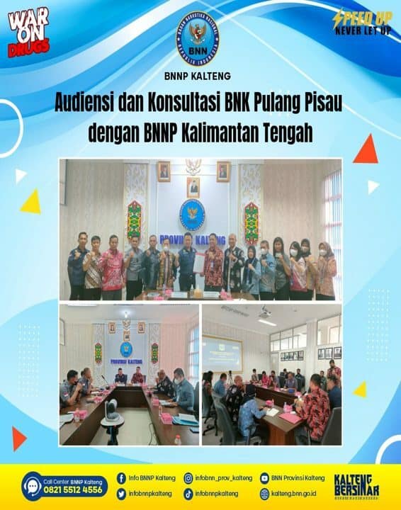 Audiensi dan Konsultasi BNK Pulang Pisau Dengan BNNP Kalimantan Tengah Audiensi dan Konsultasi BNK Pulang Pisau Dengan BNNP Kalimantan Tengah