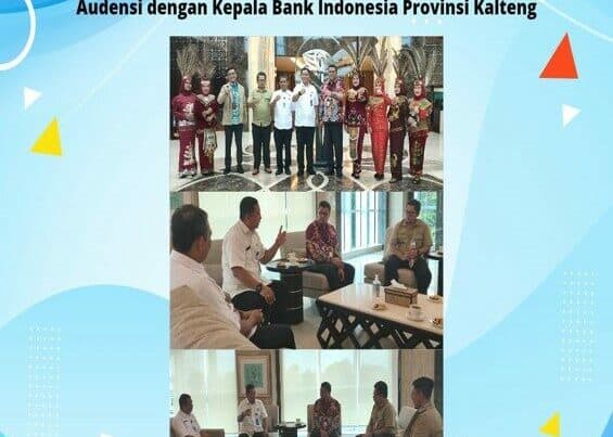 Tingkatkan Kerjasama dan Kolaborasi P4GN, Kepala BNNP Kalteng Audiensi dengan Kepala Kantor Perwakilan Bank Indonesia Provinsi Kalimantan Tengah