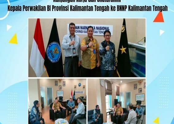 Kunjungan Kerja dan Silaturahmi Kepala Perwakilan Bank Indonesia Provinsi Kalimantan Tengah Ke BNNP Kalimantan Tengah