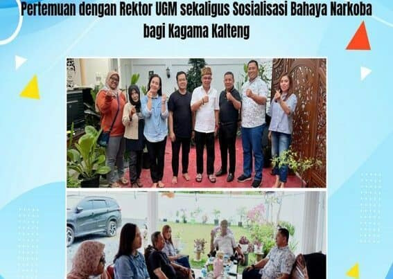 Kepala BNNP Kalteng Bersama Kagama Kalteng Membahas Rencana Pertemuan Dengan Rektor UGM Sekaligus Sosialisasi Bahaya Narkoba Bagi Kagama Kalteng