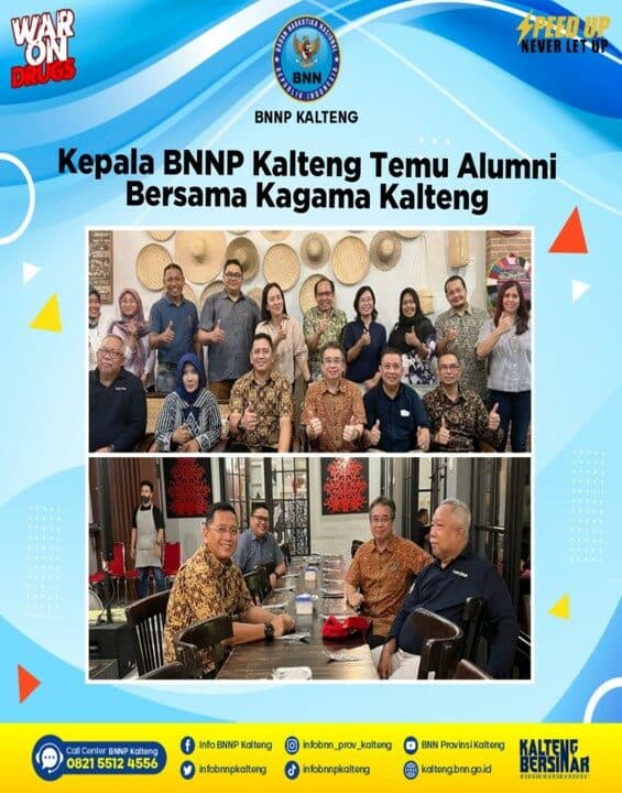 Kepala BNNP Kalteng Temu Alumni Bersama Kagama Kalteng Kepala BNNP Kalteng Temu Alumni Bersama Kagama Kalteng