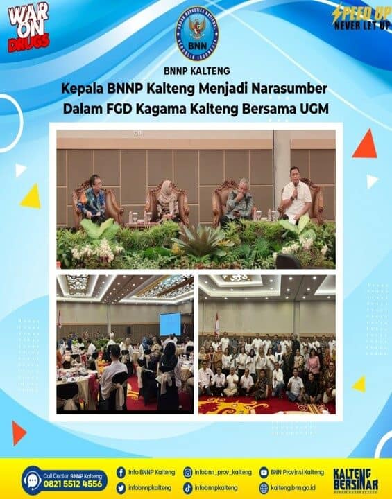 Kepala BNNP Kalteng Menjadi Narasumber Dalam FGD Kagama Kalteng Bersama UGM Kepala BNNP Kalteng Menjadi Narasumber Dalam FGD Kagama Kalteng Bersama UGM