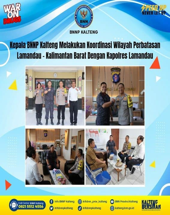 Kepala BNNP Kalteng Melakukan Koordinasi Wilayah Perbatasan Lamandau - Kalimantan Barat Dengan Kapolres Lamandau Kepala BNNP Kalteng Melakukan Koordinasi Wilayah Perbatasan Lamandau – Kalimantan Barat Dengan Kapolres Lamandau
