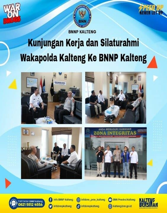 Kunjungan Kerja dan Silaturahmi Wakapolda Kalteng Ke BNNP Kalteng Kunjungan Kerja dan Silaturahmi Wakapolda Kalteng Ke BNNP Kalteng