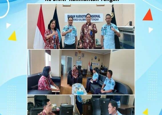 Kunjungan Koordinasi Kalapas Narkotika Kelas IIA Kasongan Ke BNNP Kalteng