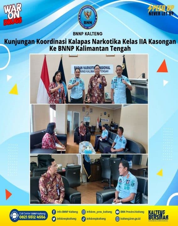 Kunjungan Koordinasi Kalapas Narkotika Kelas IIA Kasongan Ke BNNP Kalteng Kunjungan Koordinasi Kalapas Narkotika Kelas IIA Kasongan Ke BNNP Kalteng