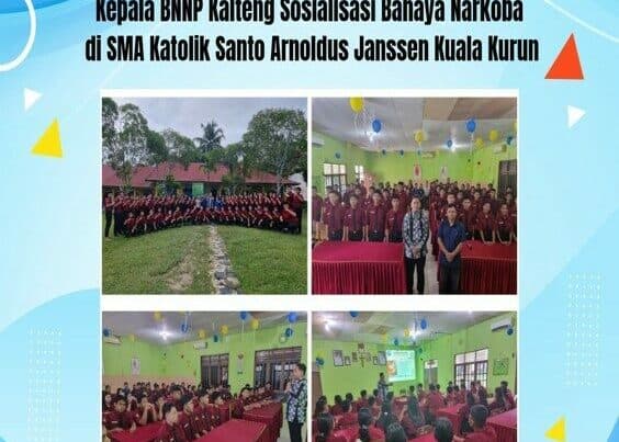 Kepala BNNP Kalteng Sosialisasi Bahaya Narkoba di Sma Katolik Santo Arnoldus Janssen Kuala Kurun
