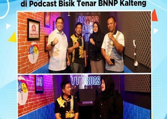 Wakil Bupati Sukamara Menjadi Narasumber Di Podcast Bisik Tenar BNNP Kalteng