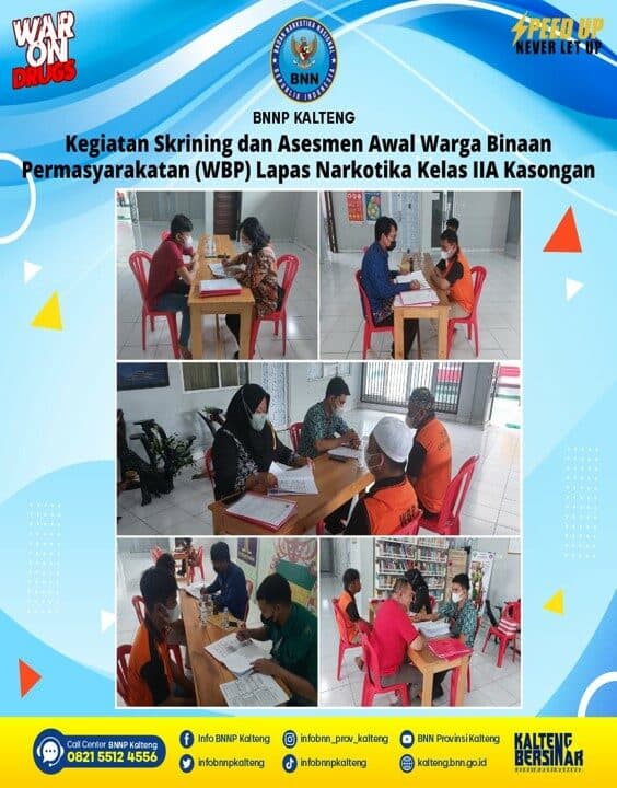 Kegiatan Skrining dan Asesmen Awal Warga Binaan Permasyarakatan (WBP) Lapas Narkotika Kelas IIa Kasongan Kegiatan Skrining dan Asesmen Awal Warga Binaan Permasyarakatan (WBP) Lapas Narkotika Kelas IIa Kasongan