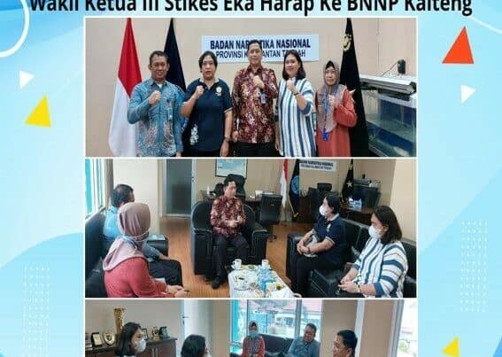 Kunjungan Kerja dan Silaturahmi Wakil Ketua III Stikes Eka Harap Ke BNNP Kalteng
