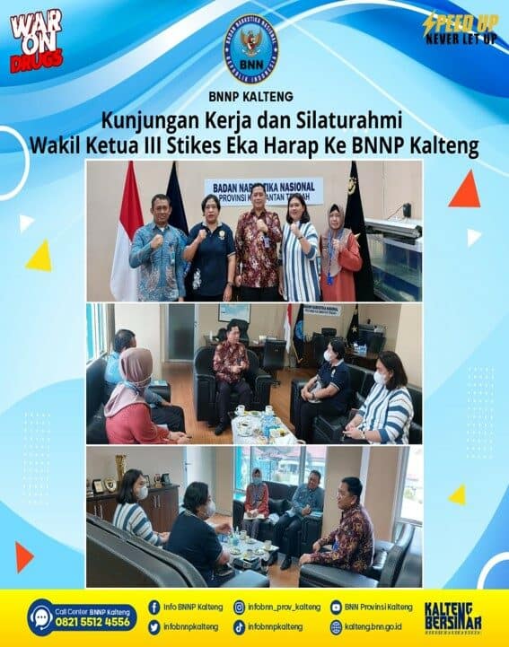 Kunjungan Kerja dan Silaturahmi Wakil Ketua III Stikes Eka Harap Ke BNNP Kalteng Kunjungan Kerja dan Silaturahmi Wakil Ketua III Stikes Eka Harap Ke BNNP Kalteng
