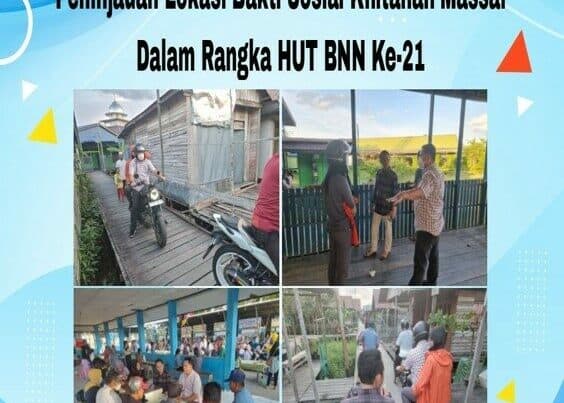Peninjauan Lokasi Bakti Sosial Khitanan Massal Dalam Rangka Hut BNN Ke-21
