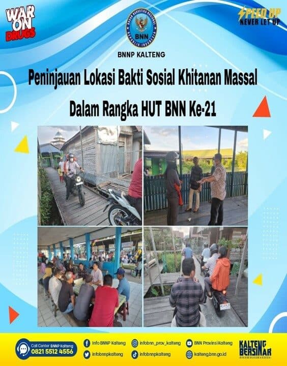 Peninjauan Lokasi Bakti Sosial Khitanan Massal Dalam Rangka Hut BNN Ke-21 Peninjauan Lokasi Bakti Sosial Khitanan Massal Dalam Rangka Hut BNN Ke-21
