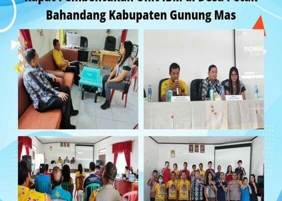 Rapat Pembentukan Unit IBM di Desa Petak Bahandang Kabupaten Gunung Mas