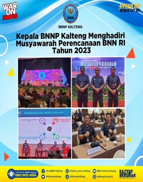 Kepala BNNP Kalteng Menghadiri Musyawarah Perencanaan Bnn RI Tahun 2023 Kepala BNNP Kalteng Menghadiri Musyawarah Perencanaan Bnn RI Tahun 2023