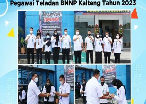 Pemberian Reward Kepada Pegawai Teladan BNNP Kalteng Tahun 2023