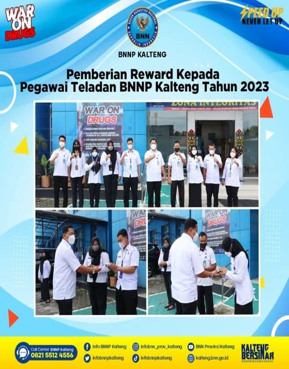 Pemberian Reward Kepada Pegawai Teladan BNNP Kalteng Tahun 2023 Pemberian Reward Kepada Pegawai Teladan BNNP Kalteng Tahun 2023