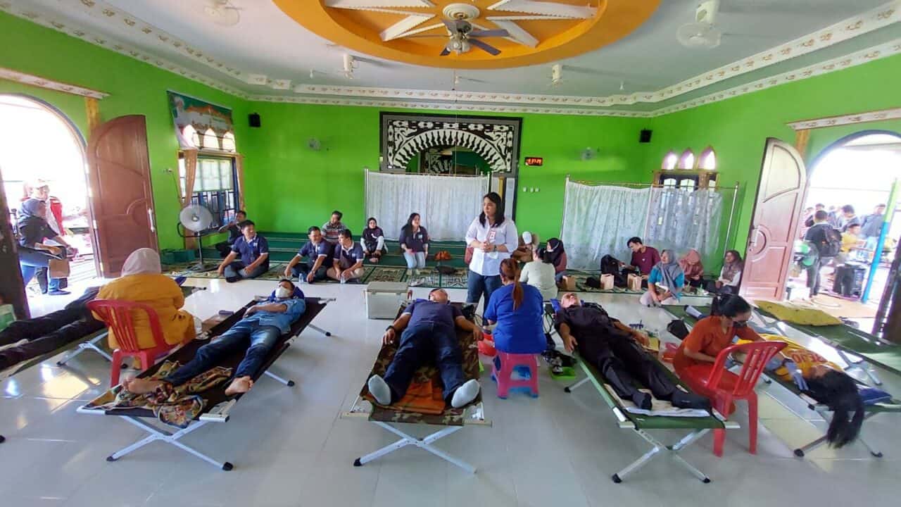 Semarak HUT BNN RI yang Ke-21, BNNP Kalteng Gelar Bakti Sosial Kesehatan di Kampung Puntun