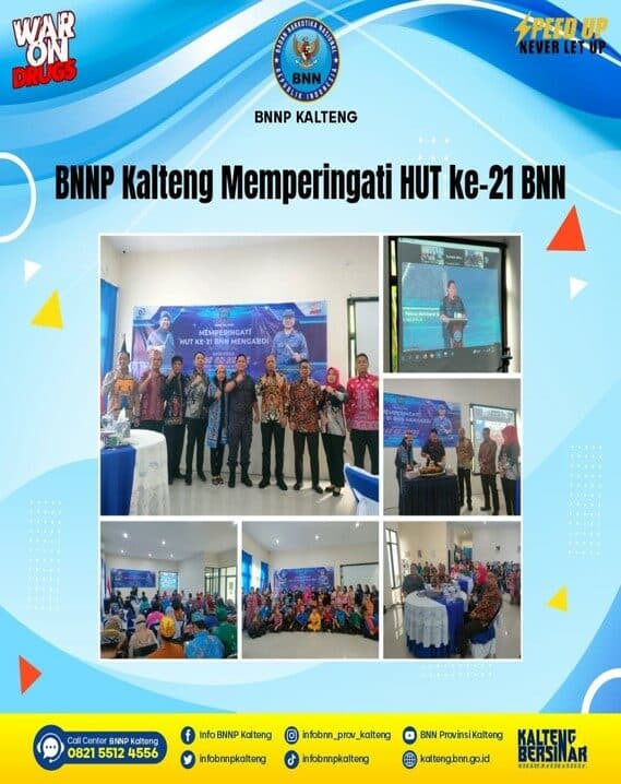 BNNP Kalteng Memperingati HUT Ke- 21 BNN BNNP Kalteng Memperingati HUT Ke- 21 BNN