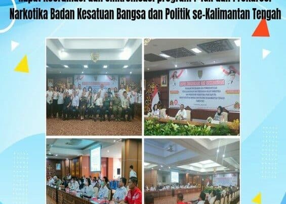 Kegiatan Rapat Koordinasi dan Sinkronisasi Program P4GN dan Prekursor Narkotika Badan Kesatuan Bangsa dan Politik Se-kalimantan Tengah