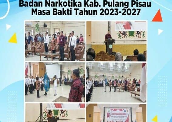 Pengukuhan Pengurus Badan Narkotika Kabupaten Pulang Pisau Masa Bakti Tahun 2023-2027
