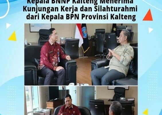 Kegiatan Kepala BNNP Kalteng Menerima Kunjungan Kerja dan Silaturahmi dari Kepala BPN Provinsi Kalteng Kegiatan Kepala BNNP Kalteng Menerima Kunjungan Kerja dan Silaturahmi dari Kepala BPN Provinsi Kalteng