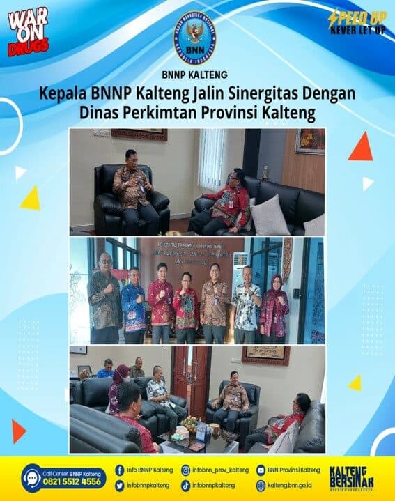 Kepala BNNP Kalteng Jalin Sinergitas dengan Dinas Perkimtan Provinsi Kalteng Kepala BNNP Kalteng Jalin Sinergitas dengan Dinas Perkimtan Provinsi Kalteng
